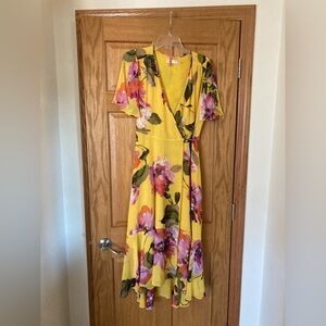 Trina Turk Yellow Floral Maxi Dress